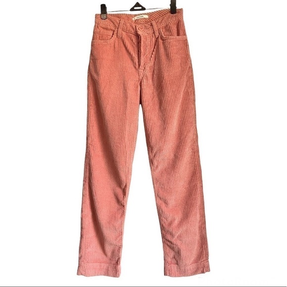 GRLFRND Helena High-Rise Clean Crop Corduroy Jean in Last Rose size 23 - Picture 5 of 9